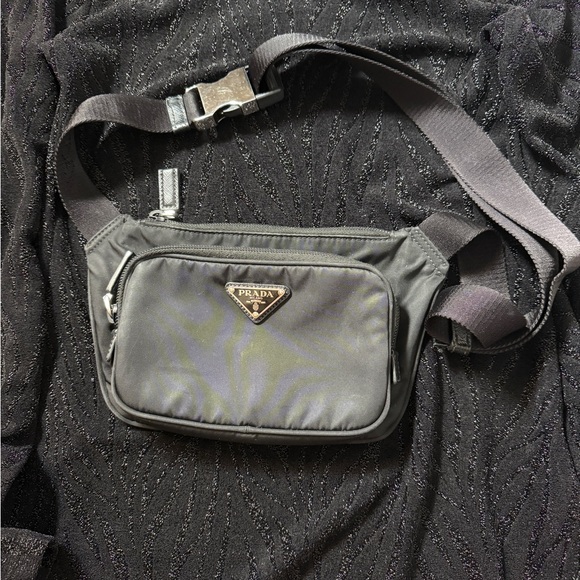 Prada Black Fanny Pack Double Zip Adjustable - Picture 8 of 12